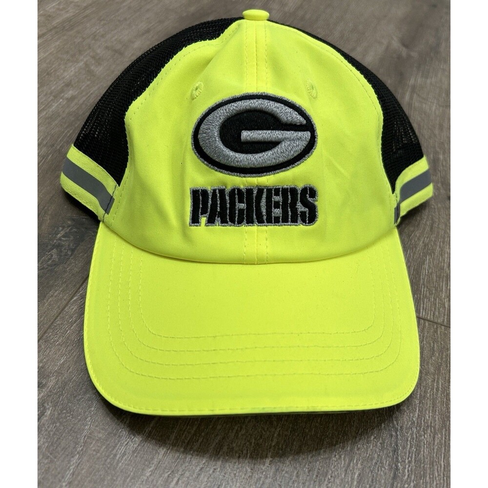 Buffalo Outdoors x NFL Green Bay Packers Safety Mesh Back Trucker Hat Reflective